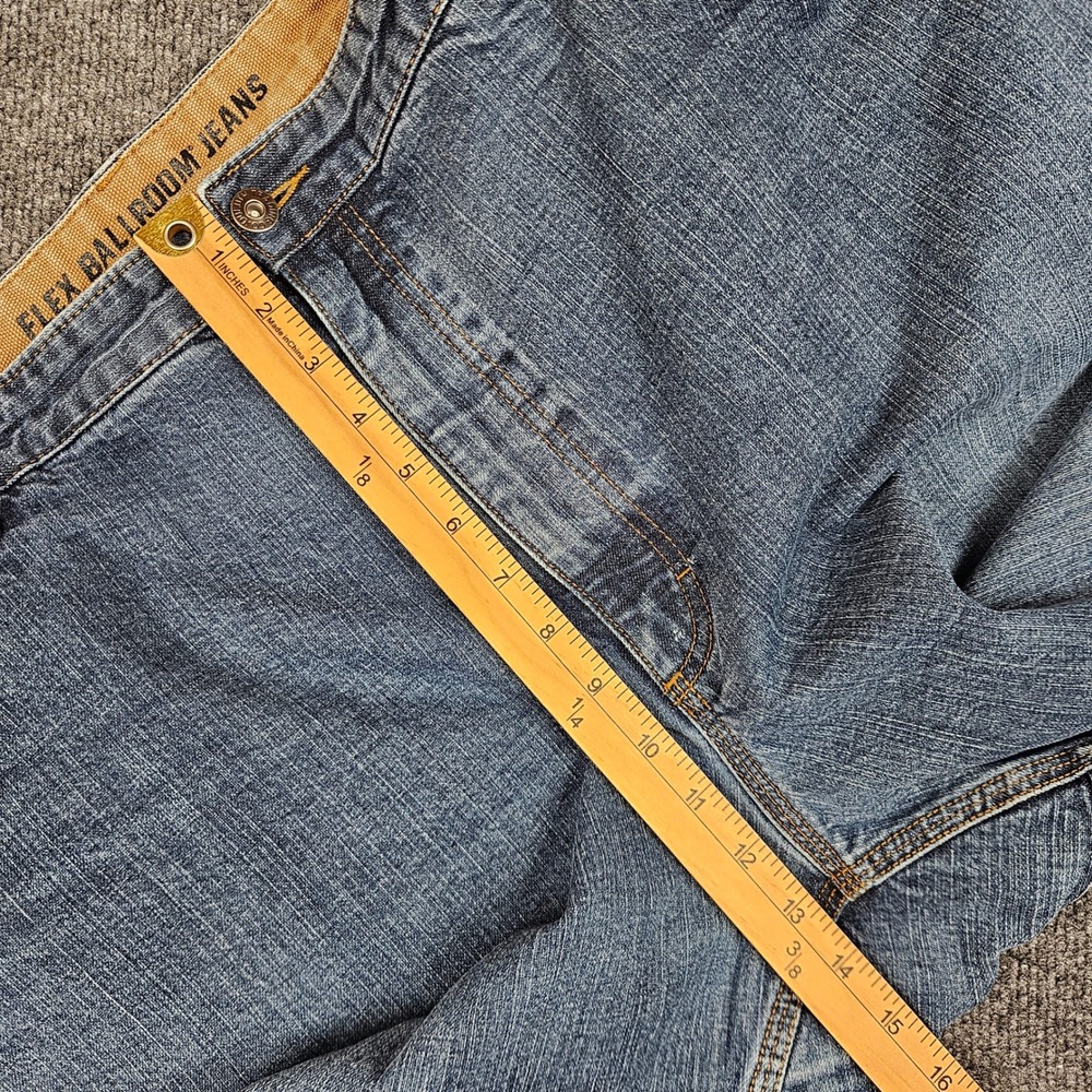 Duluth Trading Flex Ballroom Jeans Men's 48x32(30) Denim Straight Leg Dark Wash - Picture 4 of 12